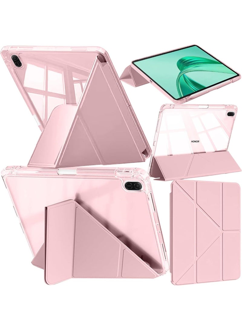 Fankalo حافظة تابلت لجهاز Honor Pad X8a بحجم 11 بوصة مع حامل قلم، غلاف خلفي شفاف مضاد للصدمات، قاعدة ثلاثية الشكل على شكل Y 6 في 1 - Image 1
